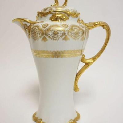 1022	LIMOGES COCOLATE POT, J POUYTT, APPROXIMATELY 11 1/2 IN HIGH
