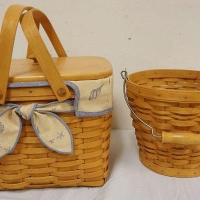 1205	ASSORTED LONGABER BASKETS 1999 HARBOR BASKET AND 2002 PAIL
