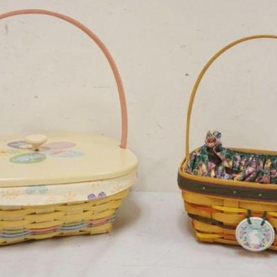 1220	ASSORTED LONGABERGER BASKETS WITH 1998 & 2013 EASTER BASKETS
