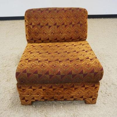 1179	JOHN STUART UPHOLSTERED MID CENTURY MODERN LOUNGE CHAIR, APPROIMATELY 27 IN X 35 IN X 24 IN H, SOME DISCOLORING TO UPHOLSTERY
