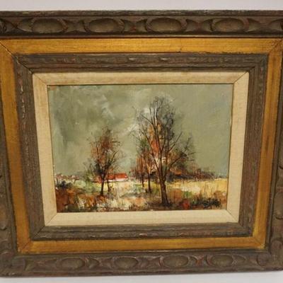 1089	MANUEL MONTON BUNEL OIL PAINTIN ON CANVAS, LANDSCAPE, APPROXIMATELY 20 IN X 17 IN OVERALL
