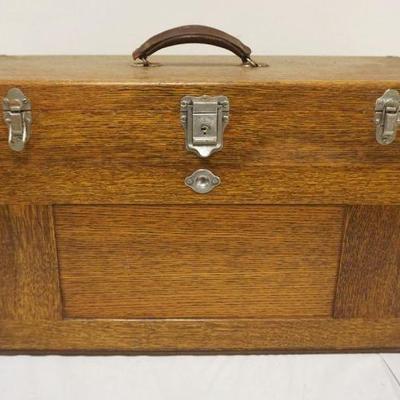 1256	OAK MACHINIST CHEST W/CONTENTS
