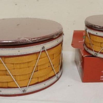 1209	ASSORTED LONGABERGER BASKETS WITH 2012 DRUM BASKETS
