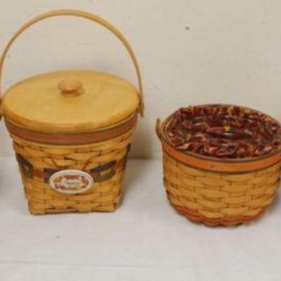 1210	ASSORTED LONGABERGER BASKETS WITH 2 1994 BOO BASKETS AND 2 1996 BASKETS

