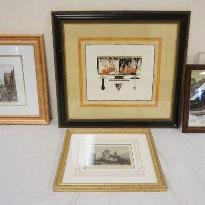 1249	GROUP OF ASSORTED FRAMED ARTWORK
