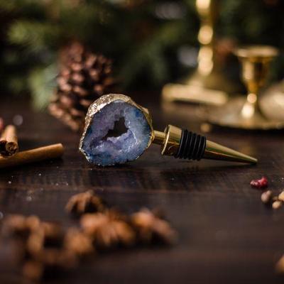 geode wine stopper