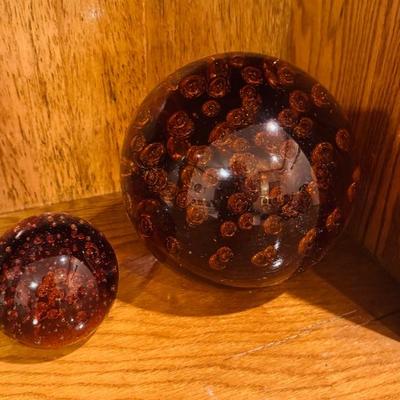 BLOWN GLASS BALLS