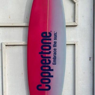 Signed Coppertone Surfboard