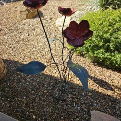Metal flowers