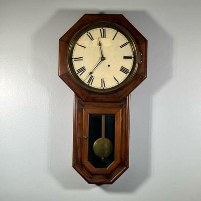 REGULATOR WALL CLOCK | Unmarked face with Roman numerals

