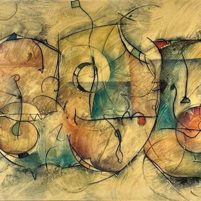 ERIC WAUGH (1963-) PRINT | Bravo. Print on board. 35 x 53 in. sight. Print signed lower right in lacquered gilt frame. - w. 39 x l. 57 in...