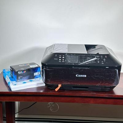 CANON MX922 PRINTER | Canon MX922 photocopier & printer with printer paper & extra ink cartridges. - h. 9 x w. 19 x d. 15 in

