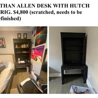 $275 - Ethan Allen - Desk with Hutch