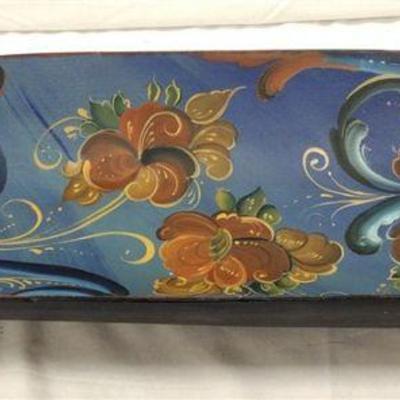 MAY FJETLAND FIELD ROSEMALING WOOD BOWL