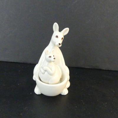 Vintage Fitz & Floyd Kangaroo & Joey Salt & Pepper Shakers