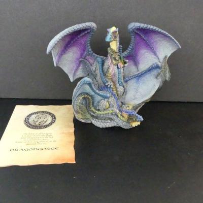 Vintage 1997 Ken Fallon Enchantica "Dragonbrood" #EN2174 - 8¾" Tall - With COA