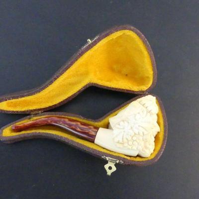 Signed Vintage CAO Ismet Beckler Meerschaum Pipe in Case