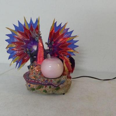 De Capoli Collection Animated Fiber Optic Dragon Figure