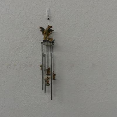 George S. Chen Imports Dragon Windchime - Deep Ringing Sound - 21" Long