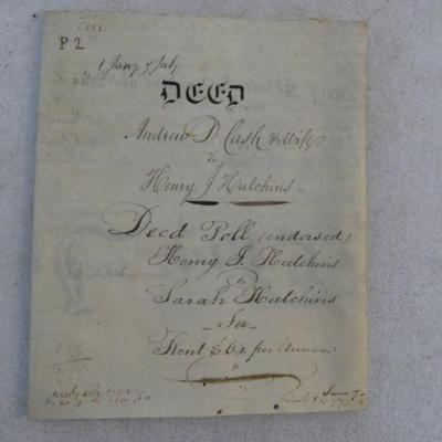 Antique 18 February 1835 Original Deed Indenture from Philadelphia, Pennsylvania on Parchment