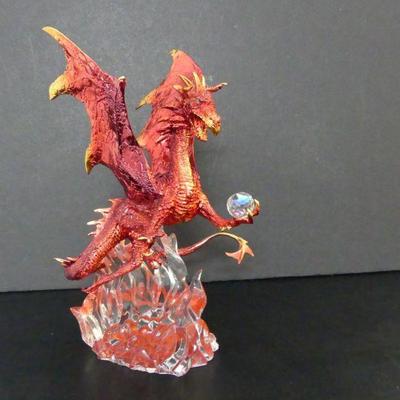 Franklin Mint Michael Whelan Dragon Collection "Guardian of Fire" Sculpture - 12½" - With COA