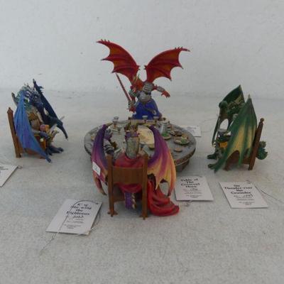 Hamilton Collection Knights of the Dragon's Round Table Collection - With COAs (See Description)