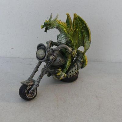 Vintage Dragon on Chopper Figurine
