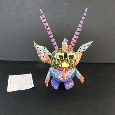 Vintage Earth View Inc. Oaxacan Wood Carving Dragon