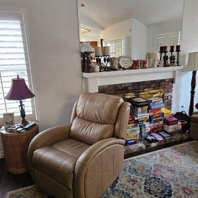 Leather recliner SOLD