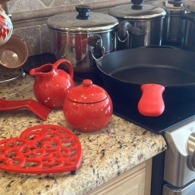 Red accessories