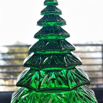 Green Waterford Crystal Green Tree