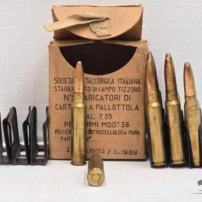 #631 • (17) Rounds of 7.35 Ammo & Stripper Clips

