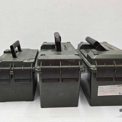 #1664 • (3) Plastic Ammo Cans
