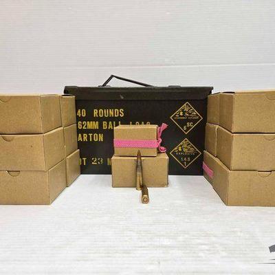 #1574 • NEW!!! (540) 7.62mm Ammo W/ Metal Ammo Box
