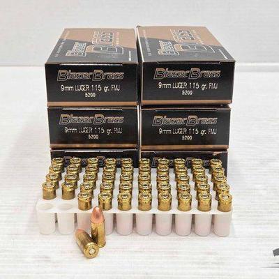 #1516 • NEW!!! (300) Blazer Brass 9mm Ammo
