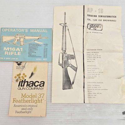 #1634 • Gun Operarors Manual & Paperwork
