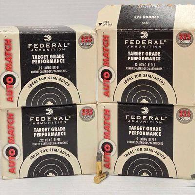 #1508 • NEW!!! (1,300) Federal 22LR Ammo
