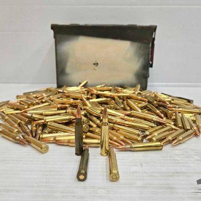#1576 • NEW!!! Over (200) Rounds of 223 Ammo W/ Metal Ammo Box

