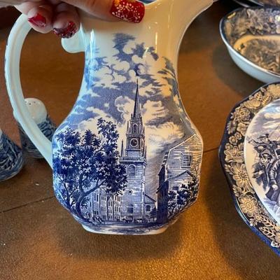 Blue  dishware 