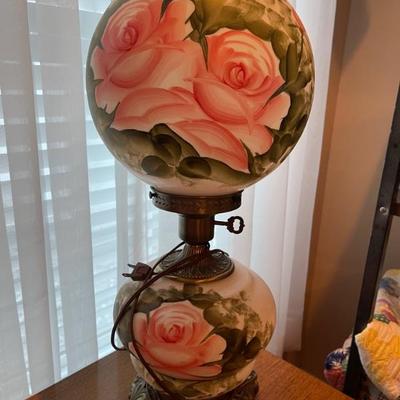 Fenton style lamp 
