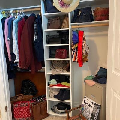 Closet of bags.  