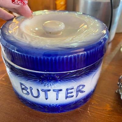 Butter dish antique 