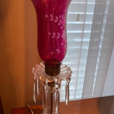 Cranberry lamps 