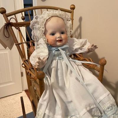 Sale Photo Thumbnail #43: Antique baby doll stroller 