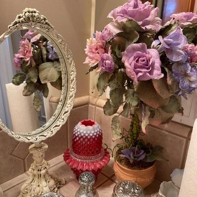 Fenton and flowers 