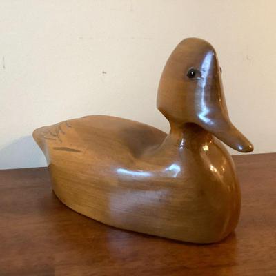 Carved duck