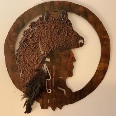 Ray Rizzo metal art, signed