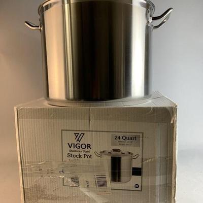 Lot 85 | Vigor Stainless Steel Stock Pot With Lid
