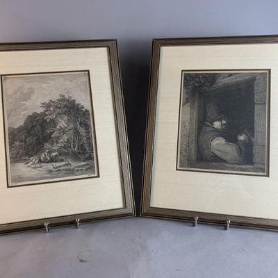 Lot 194 | Antique Dutch? Block Prints Behind Glass
