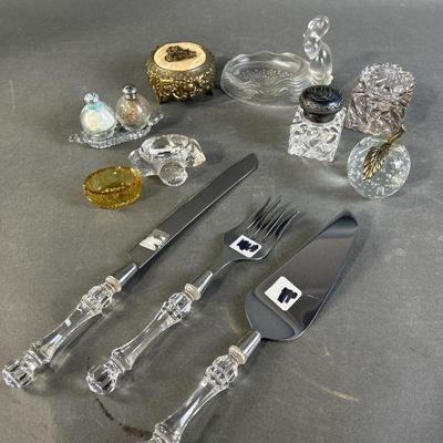 Lot 299 | Vintage Glass Bottles, Salt Bowls & More
